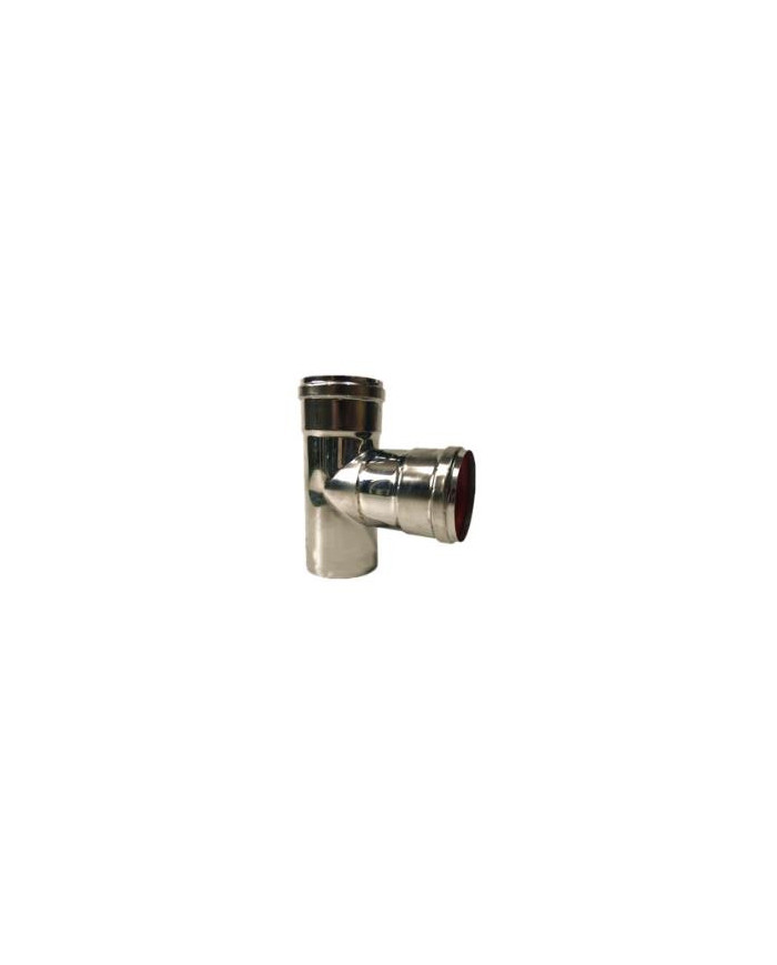 TEE REGISTRO PELLET A INOX D 80 MM